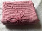 Vintage roze chenille bedsprei 150x235 eenpersoons, Ophalen of Verzenden