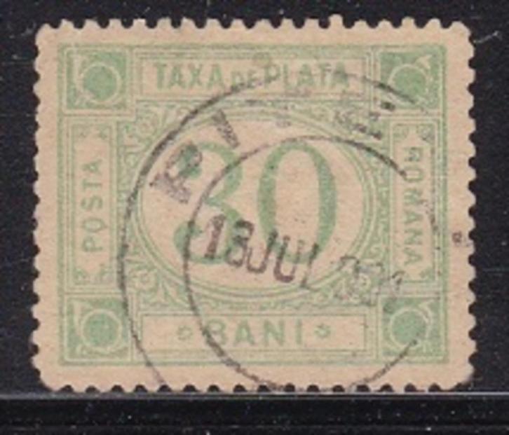 1866 - Roemenië portzegel michel 12y gestempeld , Getal, Postzegels en Munten, Postzegels | Europa | Overig, Gestempeld, Overige landen