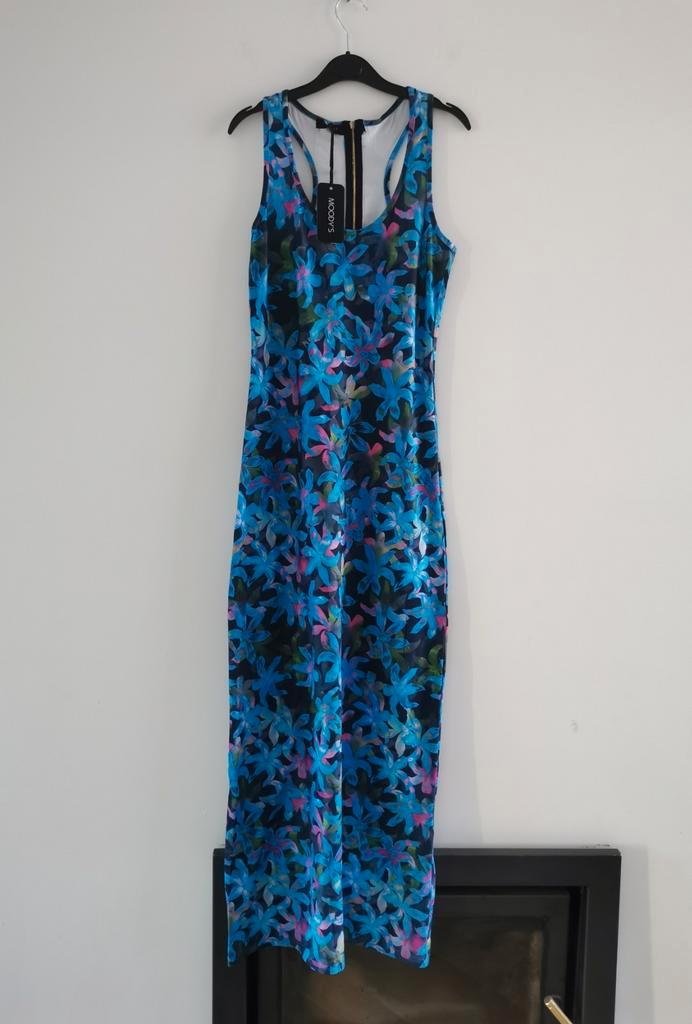 Moody's maxi jurk mt. S/M, Kleding | Dames, Jurken, Nieuw, Maat 36 (S), Overige kleuren, Onder de knie, Verzenden
