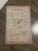 Fokker Dr.I Vliegtuig Poster, Ophalen of Verzenden