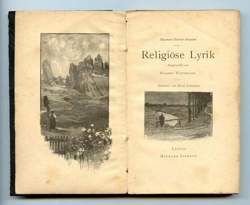 Religiöse Lyrik (Illustriert, 1896), Boeken, Godsdienst en Theologie, Gelezen, Christendom | Katholiek, Ophalen of Verzenden