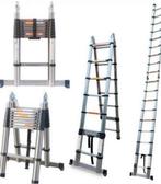 Telescopische Vouwbare RVS 5 meter EN-131 Certificering, Doe-het-zelf en Verbouw, Ladders en Trappen, Ophalen of Verzenden, Nieuw