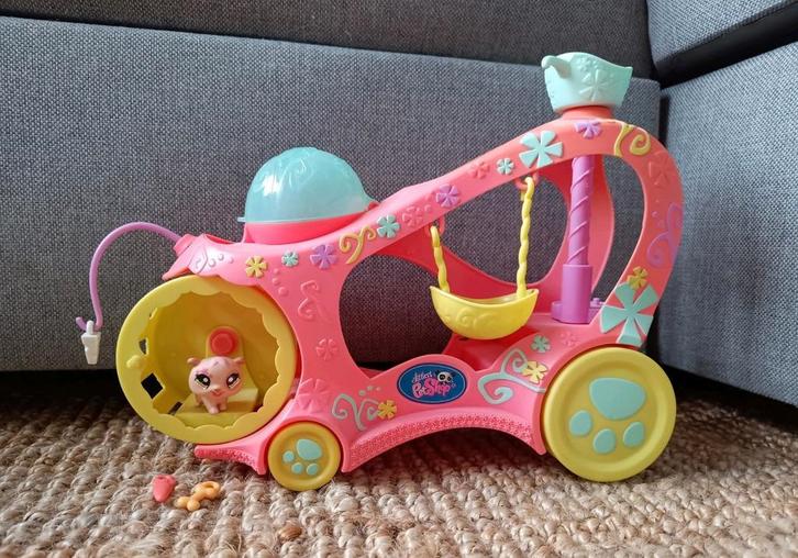 Littlest Pet Shop Paw Powered Cruiser met Hamster #1341, Verzamelen, Dierenverzamelingen, Zo goed als nieuw, Beeldje of Figuurtje