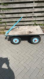 Transportkar / trekkar gebruikt op luchtbanden., Doe-het-zelf en Verbouw, Transportwagens, Ophalen, Gebruikt, Transportkar
