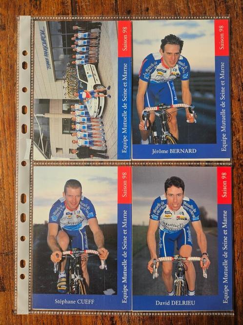 Wielrennen verzamelen Teamkaarten Mutuelle de Seine et Marne, Verzamelen, Sportartikelen en Voetbal, Nieuw, Poster, Plaatje of Sticker