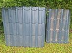 2 x dakpanplaten 110 x 114 cm + 107.5 x 70 cm, Blauw, Zo goed als nieuw, Minder dan 5 m², Metaal