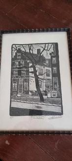 Heerenpoort Amsterdam 1930., Antiek en Kunst, Kunst | Etsen en Gravures, Ophalen of Verzenden