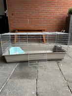 Konijnenhok (binnen) en reistas, Dieren en Toebehoren, Knaagdieren en Konijnen | Hokken en Kooien, Zo goed als nieuw, Konijn, Hok