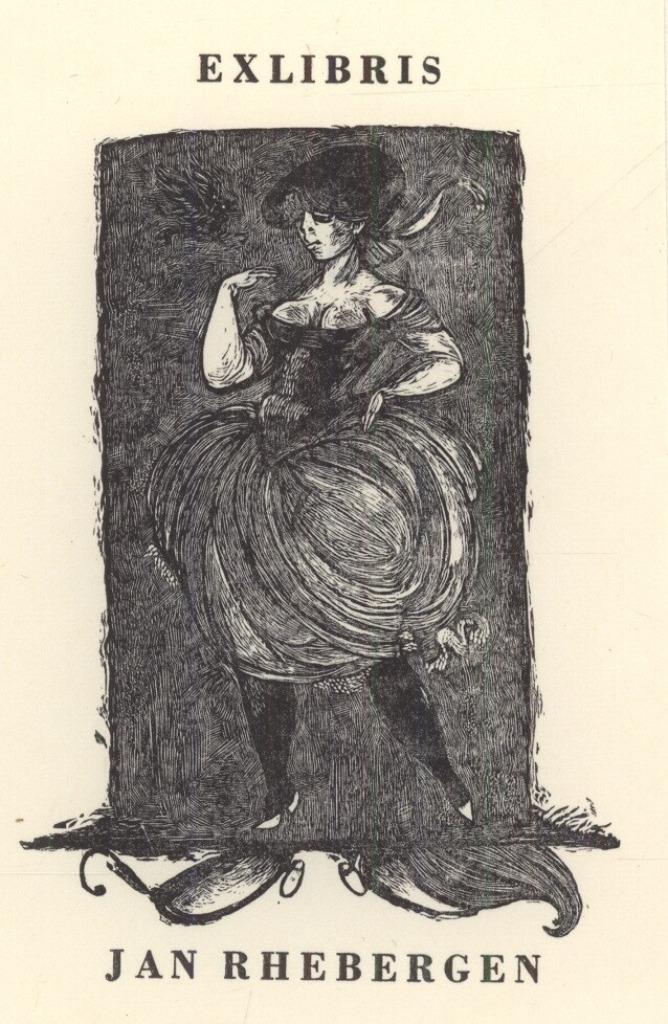 2057 Ex Libris Duitsland : Karl Georg Hirsch, 1965, Antiek en Kunst, Kunst | Etsen en Gravures, Verzenden