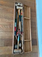 Authentiek Croquetspel in Houten Kist, Ophalen