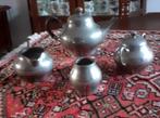 Tinnen Servies - Theepot, Melkkan, Suikerpot, Ophalen, Overige materialen, Overige kleuren, Zo goed als nieuw