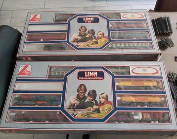 Lima models H0 treinstellen in 2 dozen en diverse spoorrails beschikbaar voor biedingen