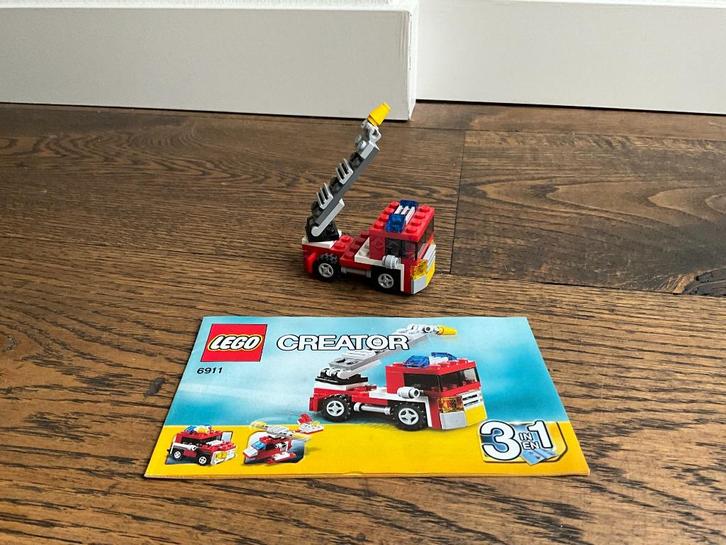 Lego Creator – Mini Brandweerwagen (6911) – compleet!, Kinderen en Baby's, Speelgoed | Duplo en Lego, Zo goed als nieuw, Lego