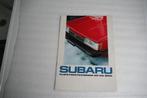 Folder Subaru modellenoverzicht (1986) (13), Ophalen of Verzenden, Nieuw, Overige merken