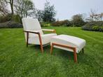 Harvink Splinter design fauteuil + Hocker, Ophalen of Verzenden, 75 tot 100 cm, Zo goed als nieuw
