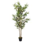 Kunstplant kunstbamboe bamboe + pot 200 cm GRATIS BEZORGD!, Verzenden, Nieuw, Binnen