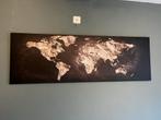 Canvas Schilderij Wereldkaart 150x50cm, Ophalen, Zo goed als nieuw