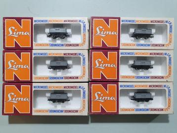 N-spoor LIMA 406 open goederenwagon B554430 6 stuks in OVP beschikbaar voor biedingen