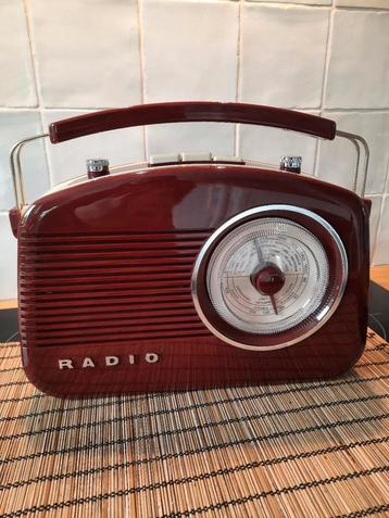 Retro radio König - rood