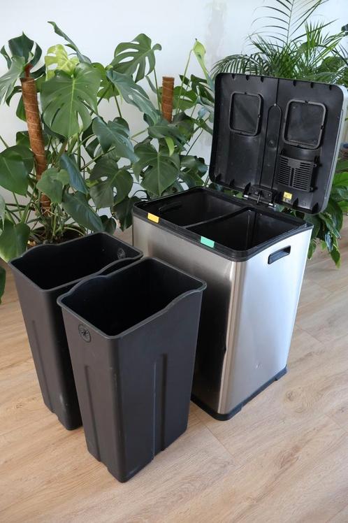 Eko prullenbak 2 x 30L, Huis en Inrichting, Woonaccessoires | Prullenbakken, Gebruikt, Minder dan 50 cm, Ophalen