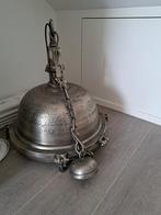 Industriële hanglamp (nikkel) - 50cm diameter, Ophalen, Zo goed als nieuw