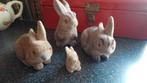 4 Flock haasjes , konijntjes .Pasen  7,50, Ophalen of Verzenden