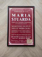 Ingelijste Opera Poster maria stuarda , Miricioiu en Dupuy, Ophalen of Verzenden, Zo goed als nieuw