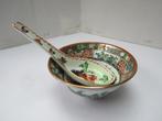 Antieke Chinese porselein kommetje en lepel vanQianlong jaar, Antiek en Kunst, Antiek | Porselein, Ophalen of Verzenden