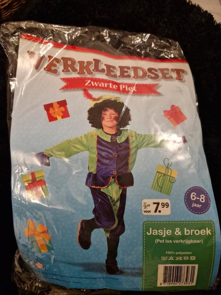 Pietenpak en Sinterklaaspak, Kinderen en Baby's, Carnavalskleding en Verkleedspullen, Zo goed als nieuw, Jongen of Meisje, 122 t/m 128