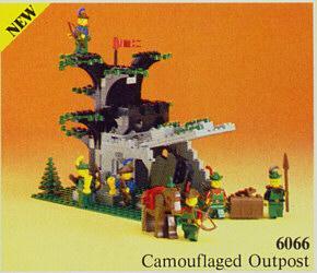 Lego 6066 Camouflaged Outpost, zeldzaam! beschikbaar voor biedingen