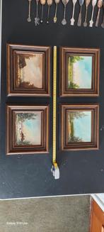 4 schilderijen jaargetijde, Antiek en Kunst, Ophalen