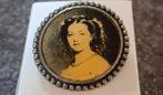 Speld, broche met foto afbeelding, Verzenden, Gebruikt, Overige kleuren, Overige materialen