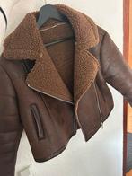 Bruine lammy coat Cropped, Kleding | Dames, Jassen | Winter, Ophalen, Zo goed als nieuw, Maat 36 (S), Bruin