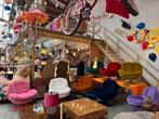 Prachtige velvet stoelen met tulpvoet, Huis en Inrichting, Stoelen, Ophalen, Blauw, Stof