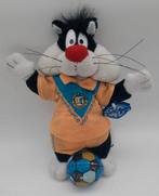 Sylvester (van Tweety) met voetbal knuffeltje uit 1998, Ophalen of Verzenden, Looney Tunes, Gebruikt, Beeldje of Figuurtje
