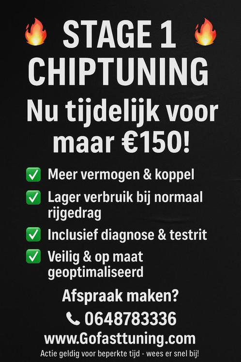 Actie Chiptuning stage 1 nu €150, Auto diversen, Tuning en Styling, Ophalen