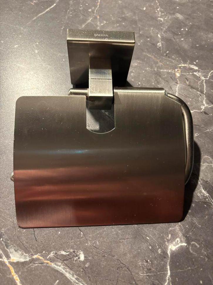 Toiletrolhouder RVS - Stijlvol & Duurzaam, Huis en Inrichting, Badkamer | Badtextiel en Accessoires, Gebruikt, Overige typen, Grijs