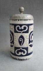 Om 1750 Duitse Steengoed Bierpint Pint Decor van Paarden, Antiek en Kunst, Antiek | Keramiek en Aardewerk, Ophalen of Verzenden