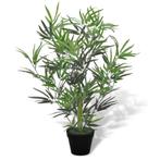 Kunstplant kunstbamboe bamboe + pot 80 cm GRATIS BEZORGD!, Verzenden, Zo goed als nieuw, Binnen