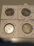 Guinea, 4x 50 francs 1994, mogen ook per stuk weg (16), Ophalen of Verzenden, Overige landen