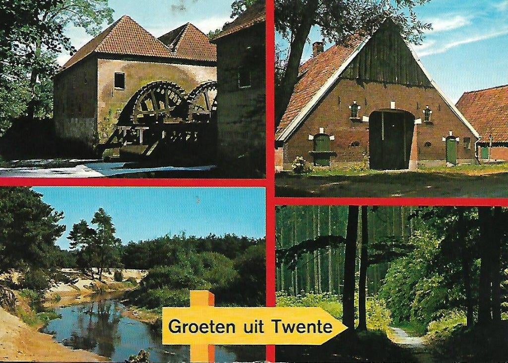 Overijssel- -4-luik, Twente., Verzenden, 1960 tot 1980, Gelopen, Overijssel