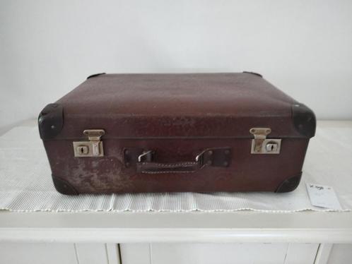 K398 VINTAGE jaren 40 koffer VULCAN FIBRE, Sieraden, Tassen en Uiterlijk, Koffers, Gebruikt, Overige materialen, Minder dan 50 cm