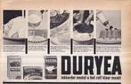 Retro reclame 1962 Duryea dessertpoeder zuivel pudding, Verzamelen, Retro, Overige typen, Ophalen of Verzenden