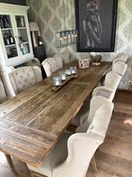 kloostertafel  300 cm met 8 stoelen en een salontafel, Huis en Inrichting, Tafels | Eettafels, Ophalen, Gebruikt, 200 cm of meer