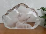 Mats Jonasson Sweden loodkristal glas sculptuur ijsbeer, Antiek en Kunst, Antiek | Glas en Kristal, Ophalen of Verzenden