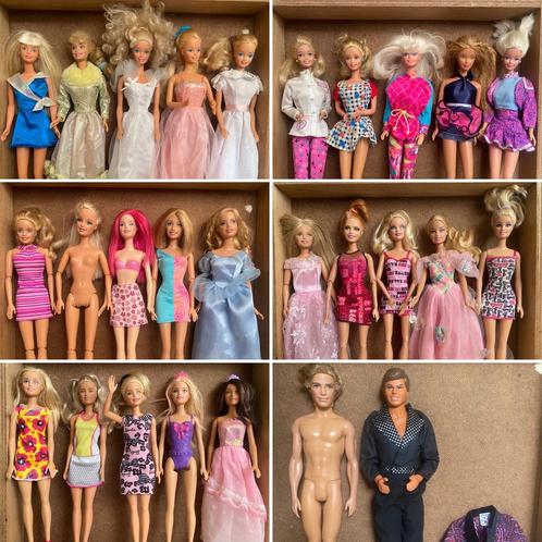 Oude Barbies & Ken (27 totaal), Verzamelen, Poppen, Gebruikt, Pop, Ophalen of Verzenden
