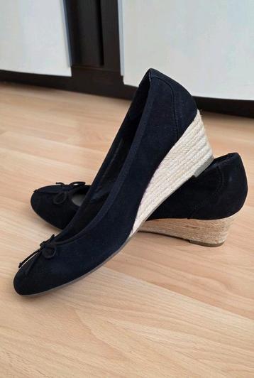 Zwarte ballerina stro slee hakken pumps moccasins 41 beschikbaar voor biedingen