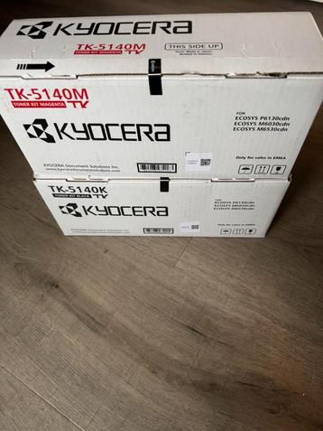* TOPPER: 2 Kyocera toners TK-5140K en TK-5140 M  NIEUW * beschikbaar voor biedingen