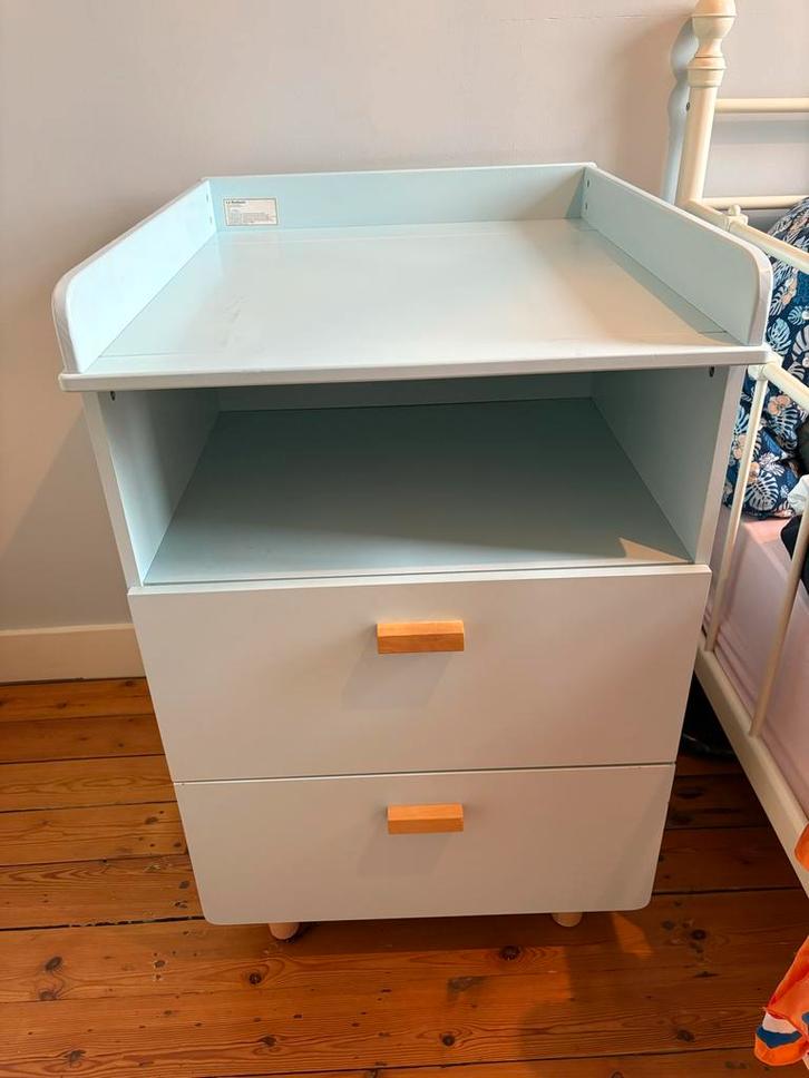 La Redoute Commode Lichtblauw, Kinderen en Baby's, Kinderkamer | Commodes en Kasten, Zo goed als nieuw, Commode, 90 tot 105 cm