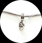 Pandora hanger Verstrengelde Harten 791242CZ / zirkonia, Gebruikt, Pandora, Ophalen of Verzenden, 1 bedel